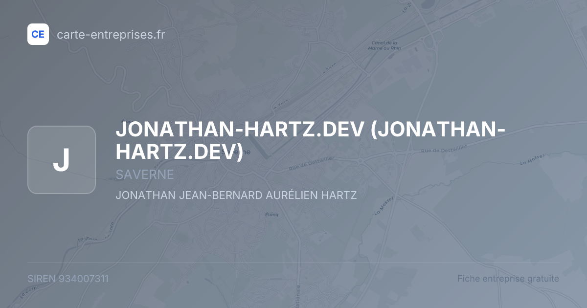 JONATHAN-HARTZ.DEV — 934007311 — fiche entreprise