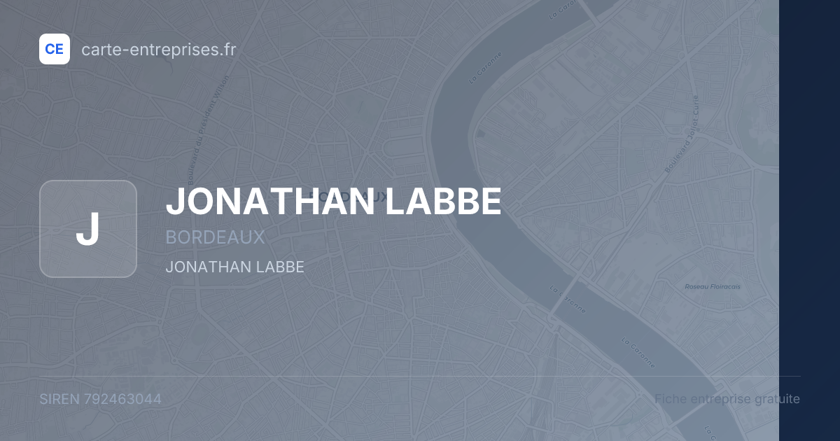JONATHAN LABBE — 792463044 — fiche entreprise