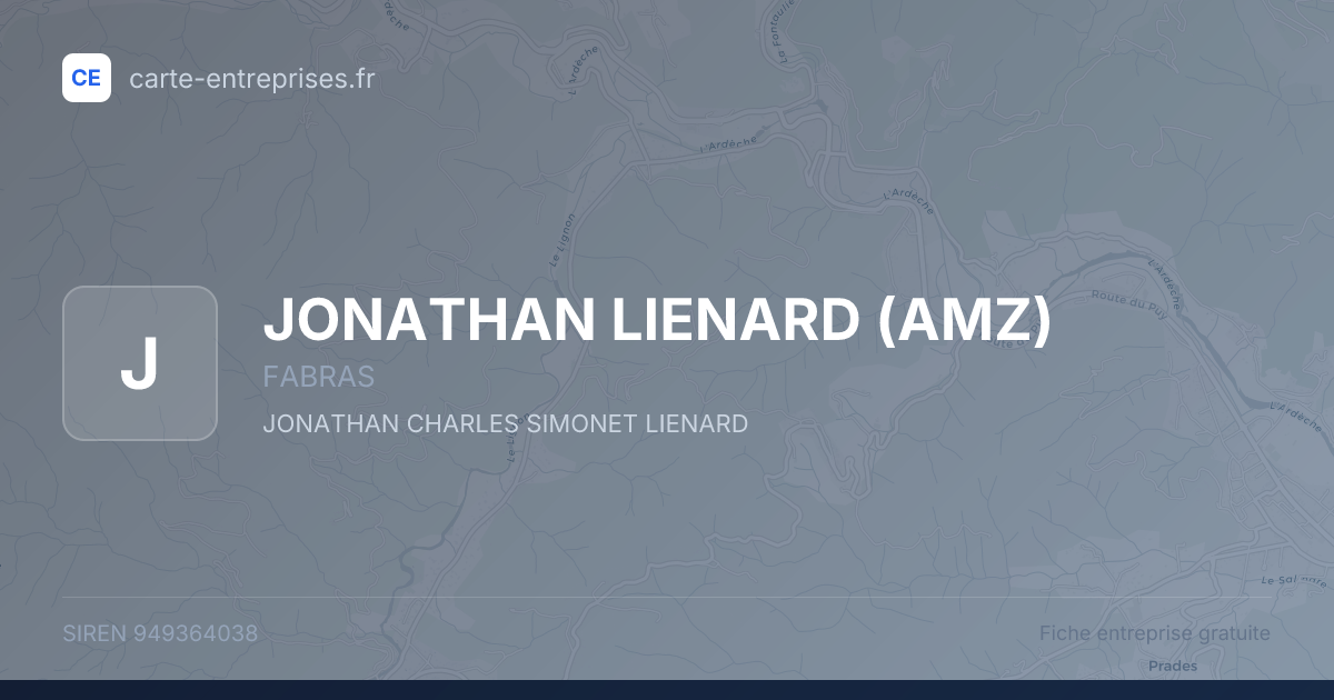 JONATHAN LIENARD (AMZ) — 949364038 — fiche entreprise