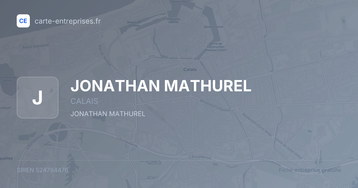 JONATHAN MATHUREL — 524794476 — fiche entreprise