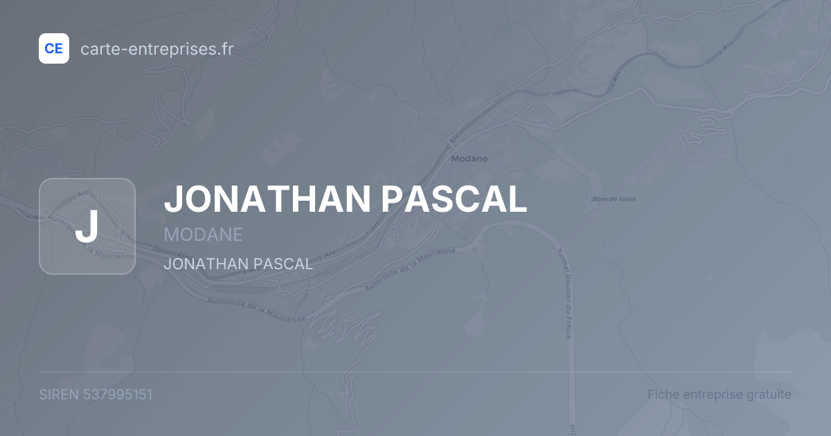 JONATHAN PASCAL — 537995151 — fiche entreprise