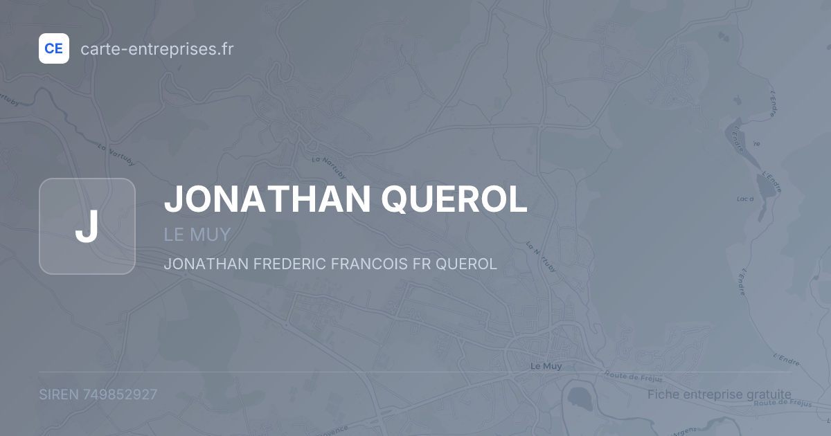 JONATHAN QUEROL — 749852927 — fiche entreprise
