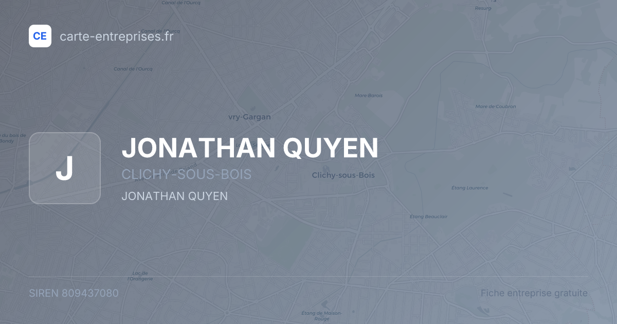 JONATHAN QUYEN — 809437080 — fiche entreprise