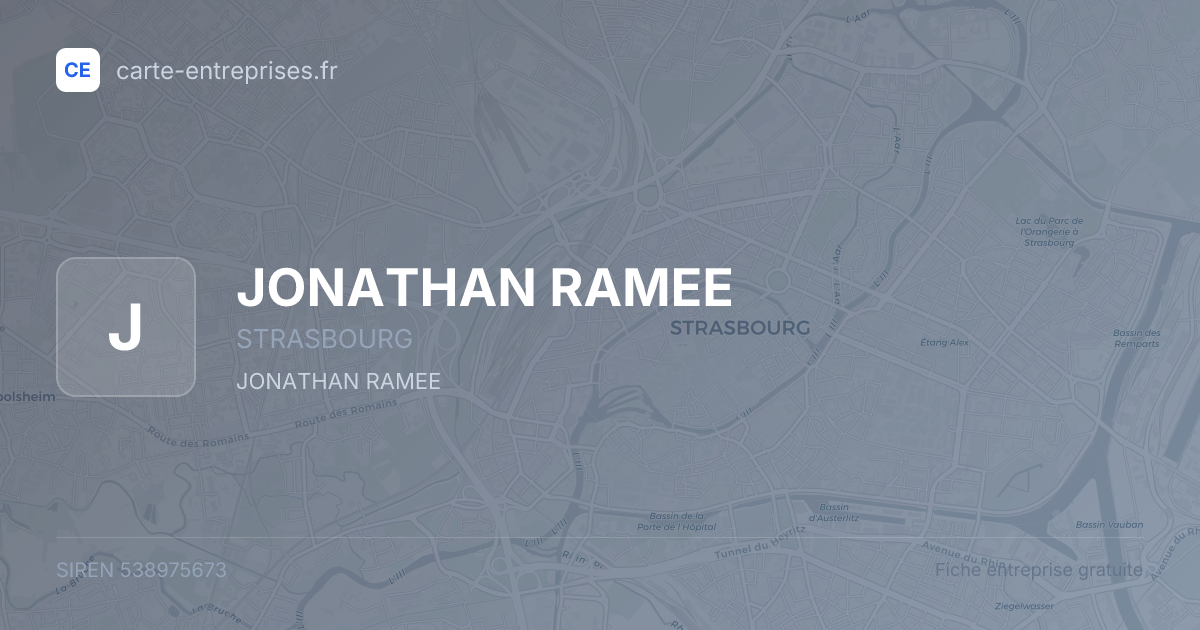 JONATHAN RAMEE — 538975673 — fiche entreprise