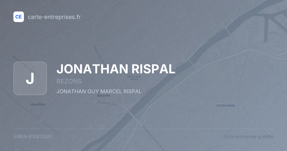 JONATHAN RISPAL — 810812891 — fiche entreprise