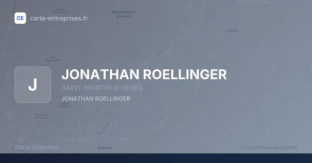 JONATHAN ROELLINGER — 533855813 — fiche entreprise
