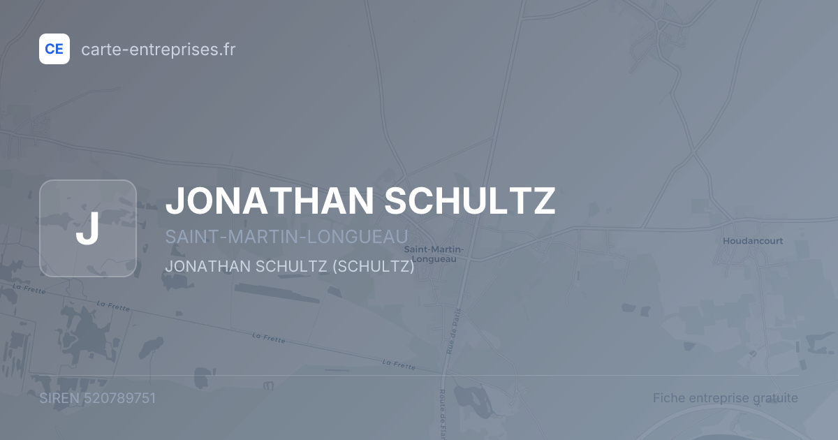 JONATHAN SCHULTZ — 520789751 — fiche entreprise