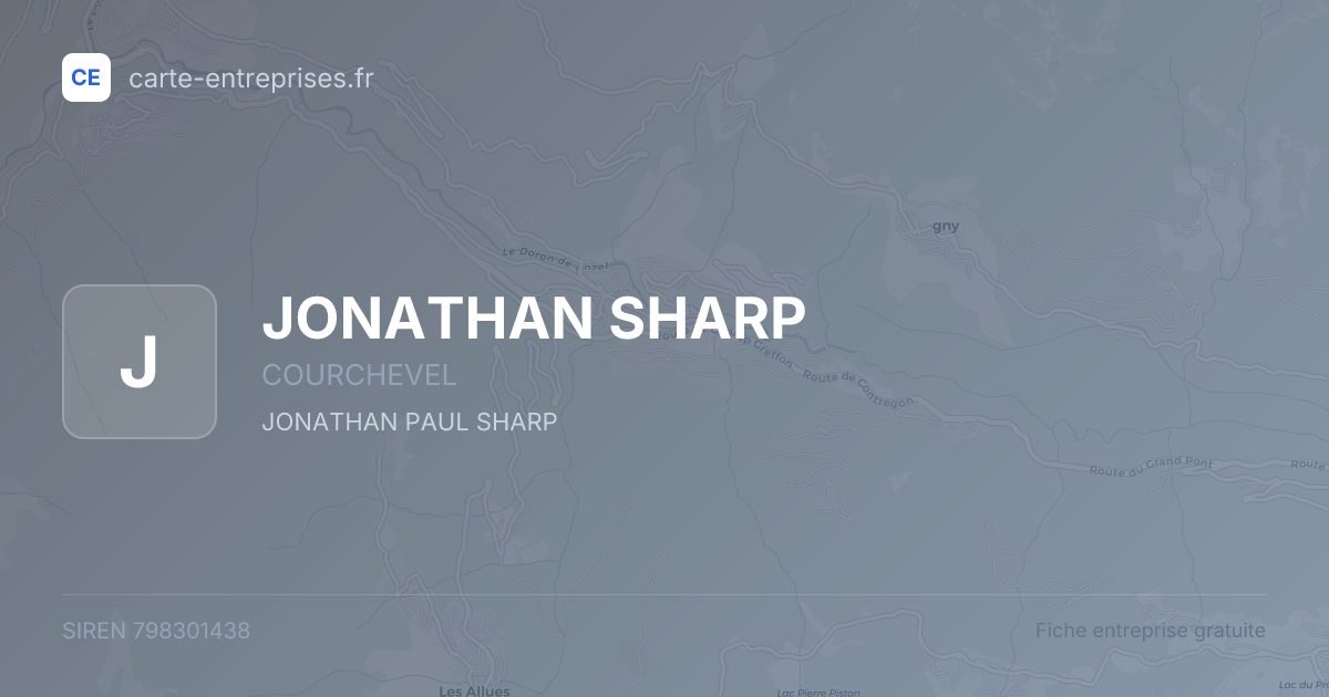 JONATHAN SHARP — 798301438 — fiche entreprise