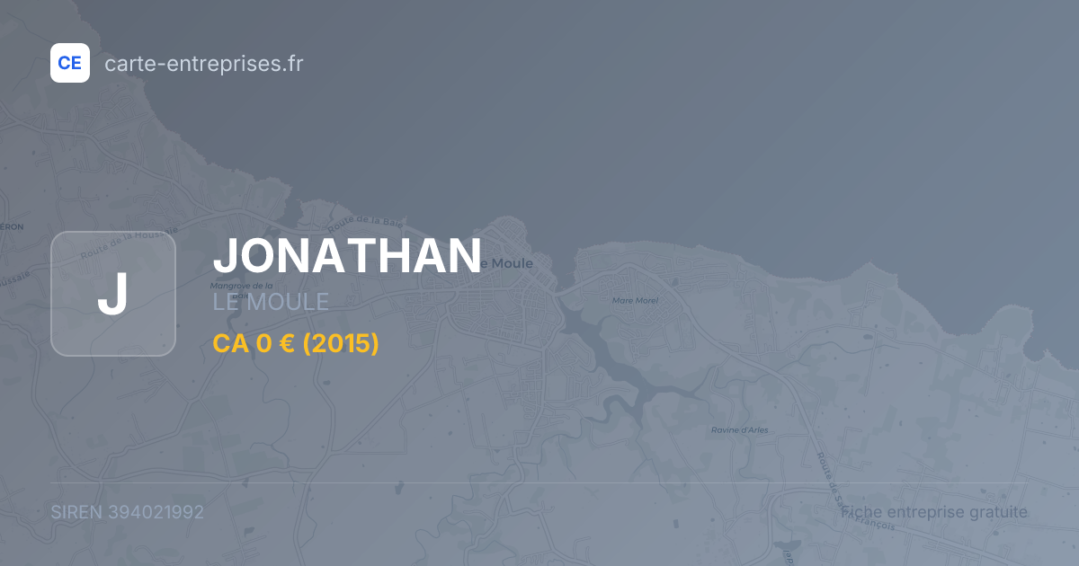 JONATHAN — 394021992 — fiche entreprise