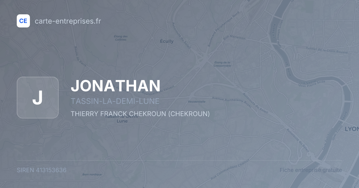 JONATHAN — 413153636 — fiche entreprise