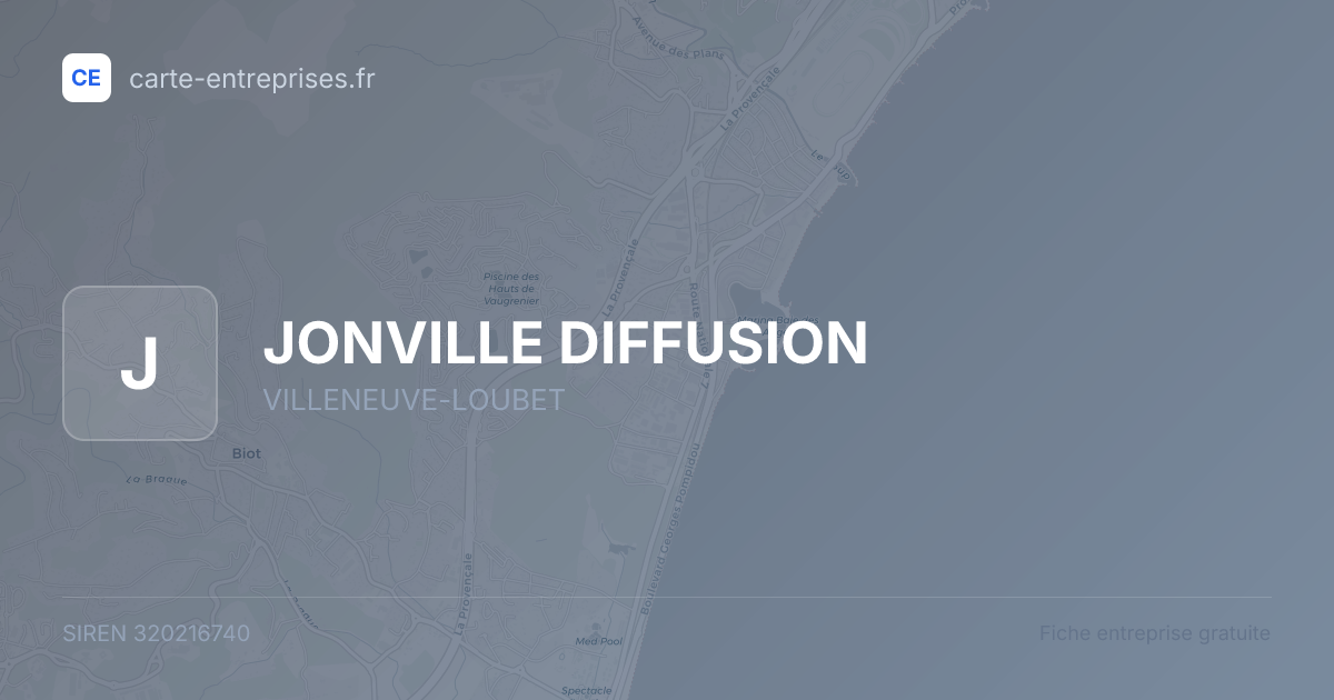 JONVILLE DIFFUSION — 320216740 — fiche entreprise