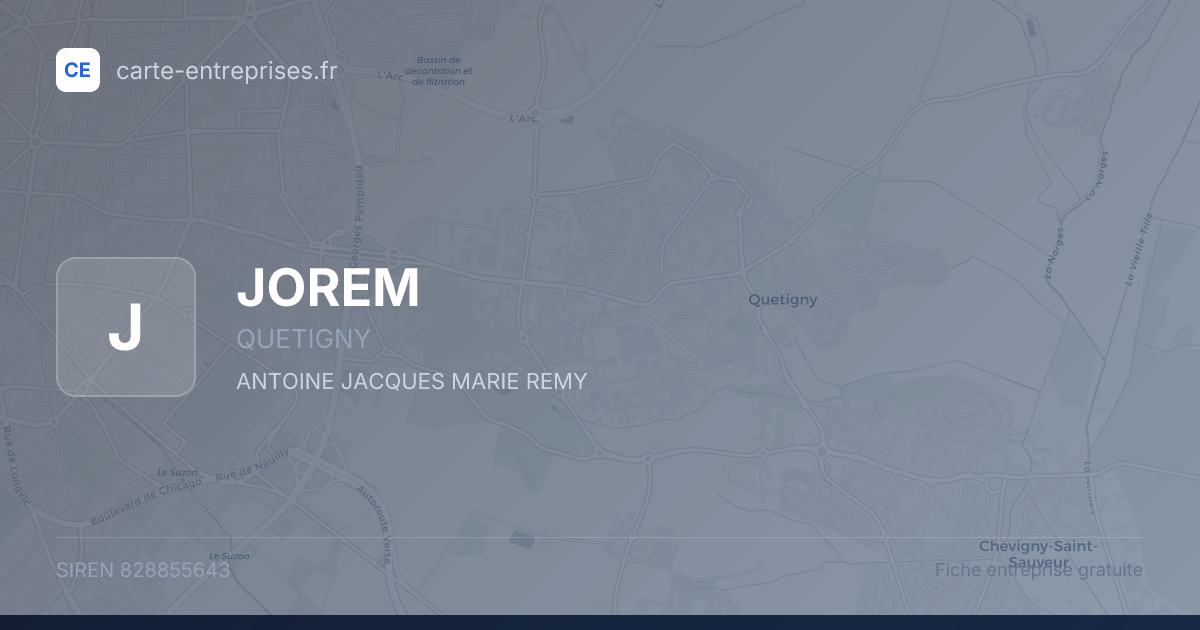JOREM — 828855643 — fiche entreprise