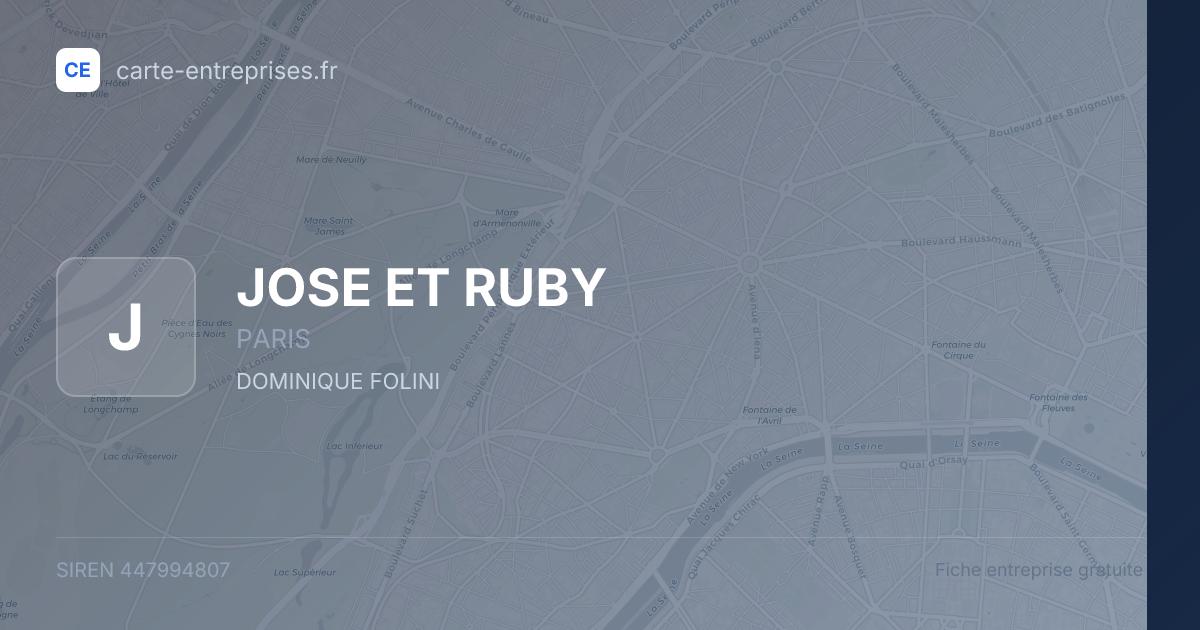 JOSE ET RUBY — 447994807 — fiche entreprise