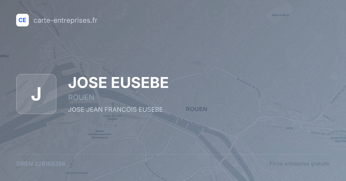 JOSE EUSEBE — 328168398 — fiche entreprise