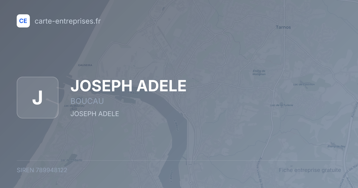 JOSEPH ADELE — 789948122 — fiche entreprise