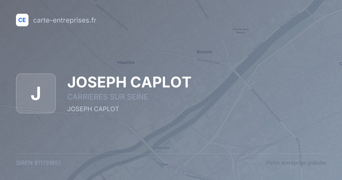 JOSEPH CAPLOT — 911731651 — fiche entreprise