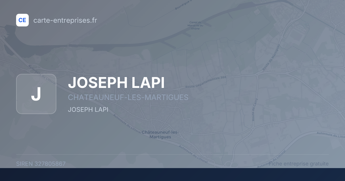 JOSEPH LAPI — 327805867 — fiche entreprise