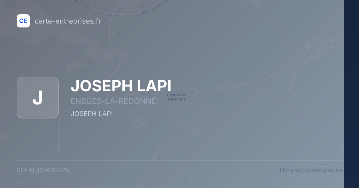 JOSEPH LAPI — 328643325 — fiche entreprise