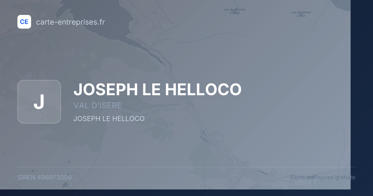 JOSEPH LE HELLOCO — 496973009 — fiche entreprise