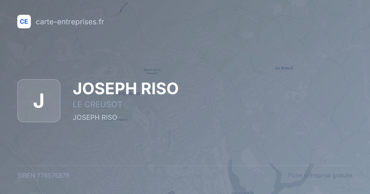 JOSEPH RISO — 778575878 — fiche entreprise