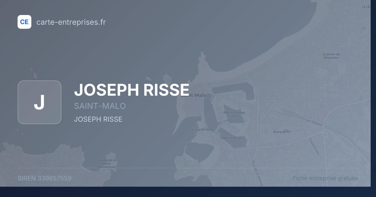 JOSEPH RISSE — 339857559 — fiche entreprise