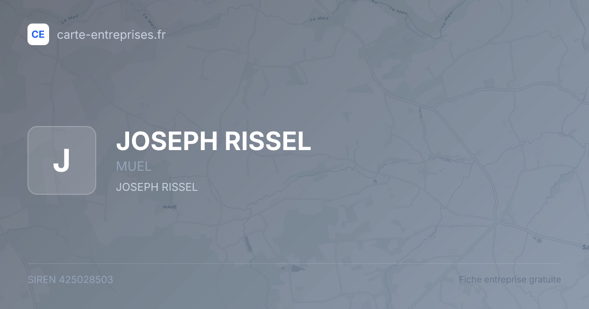 JOSEPH RISSEL — 425028503 — fiche entreprise