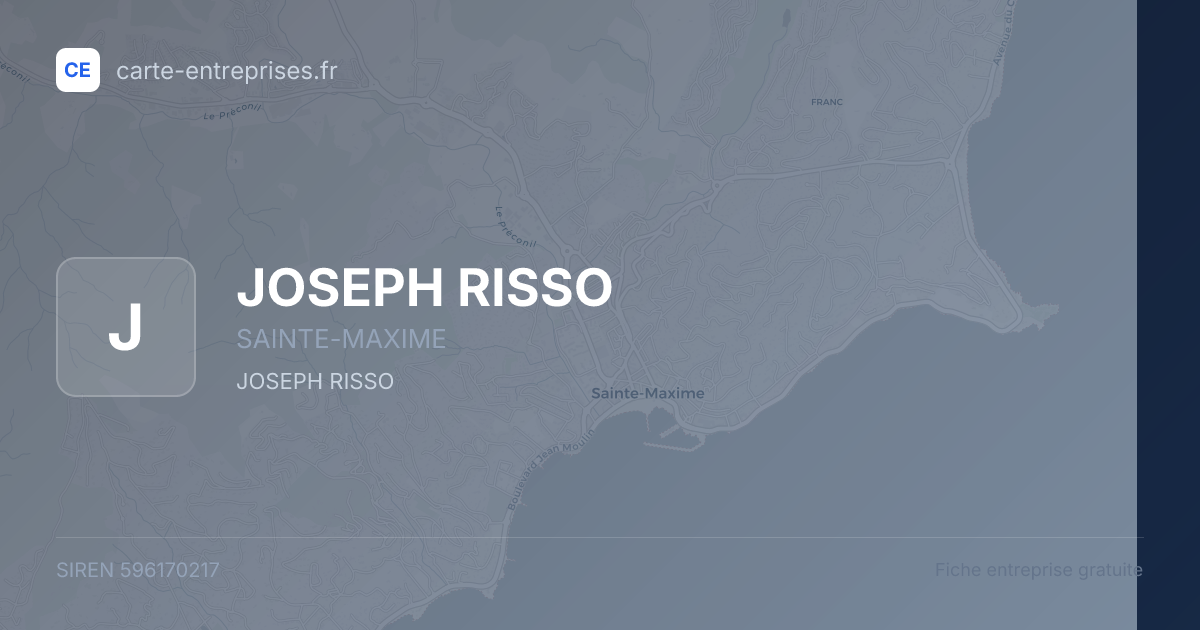 JOSEPH RISSO — 596170217 — fiche entreprise
