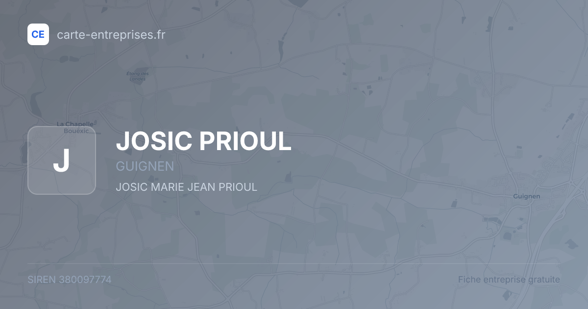 JOSIC PRIOUL — 380097774 — fiche entreprise