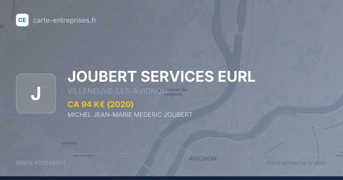 JOUBERT SERVICES EURL — 409249901 — fiche entreprise