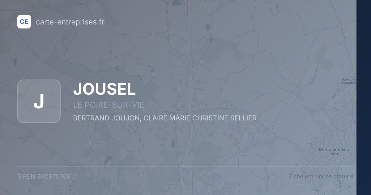 JOUSEL — 880970769 — fiche entreprise