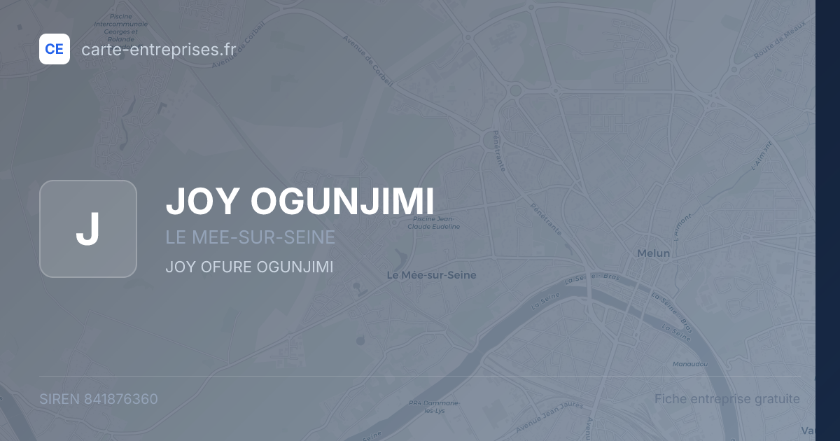 JOY OGUNJIMI — 841876360 — fiche entreprise