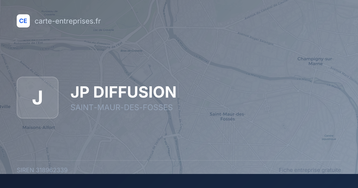 JP DIFFUSION — 318962339 — fiche entreprise