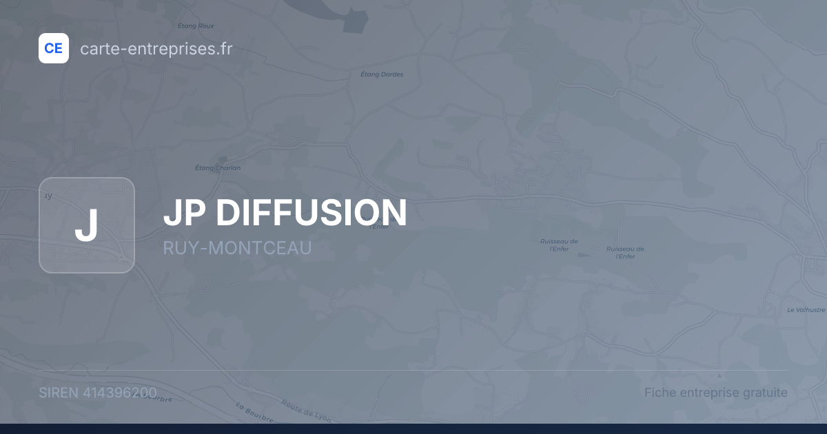 JP DIFFUSION — 414396200 — fiche entreprise