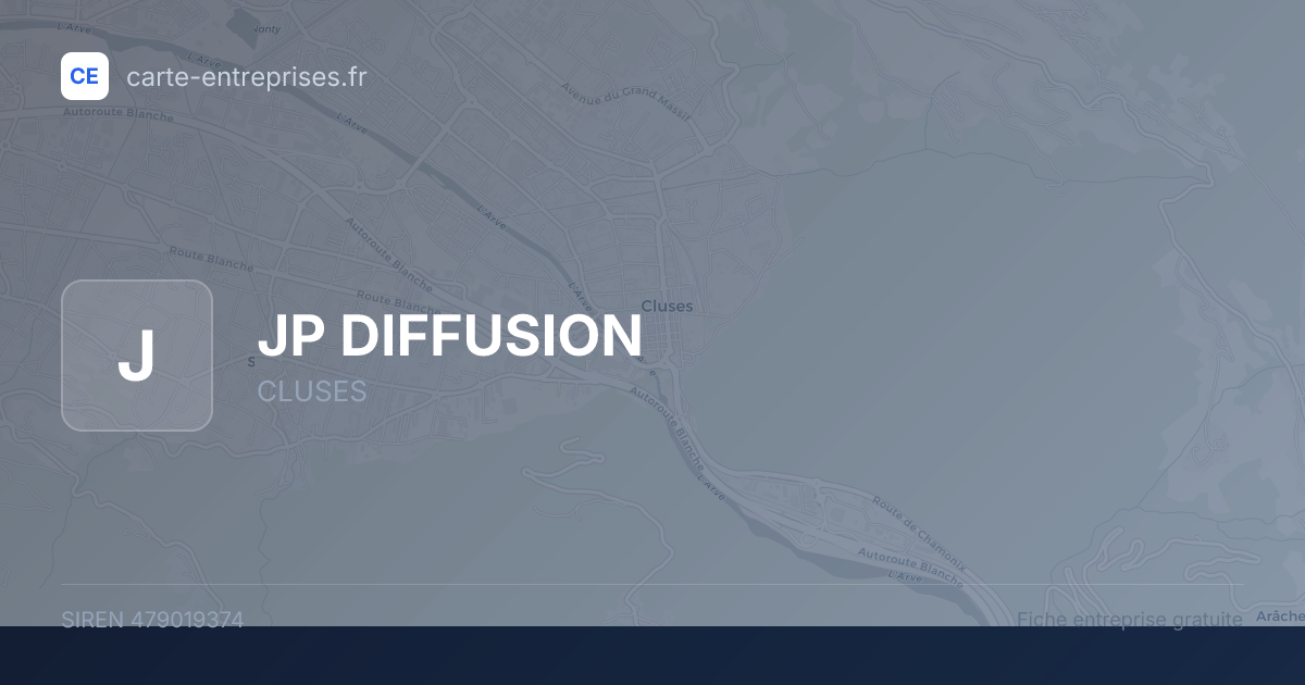 JP DIFFUSION — 479019374 — fiche entreprise