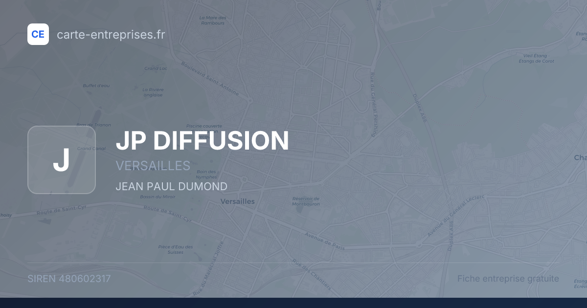 JP DIFFUSION — 480602317 — fiche entreprise