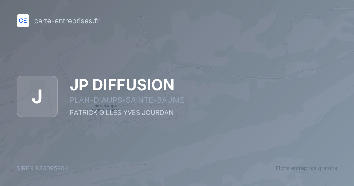JP DIFFUSION — 833095904 — fiche entreprise