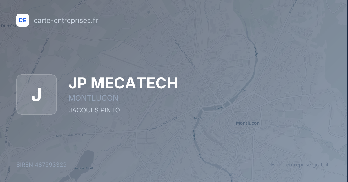 JP MECATECH — 487593329 — fiche entreprise