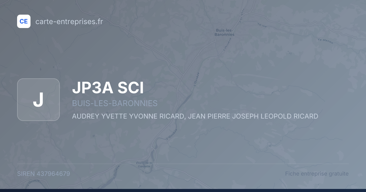 JP3A SCI — 437964679 — fiche entreprise