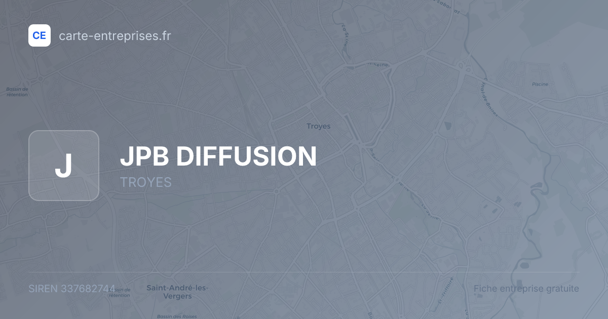 JPB DIFFUSION — 337682744 — fiche entreprise