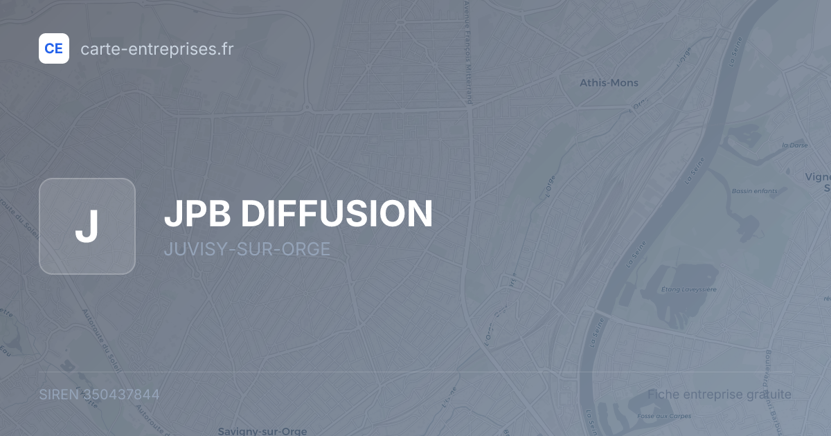 JPB DIFFUSION — 350437844 — fiche entreprise