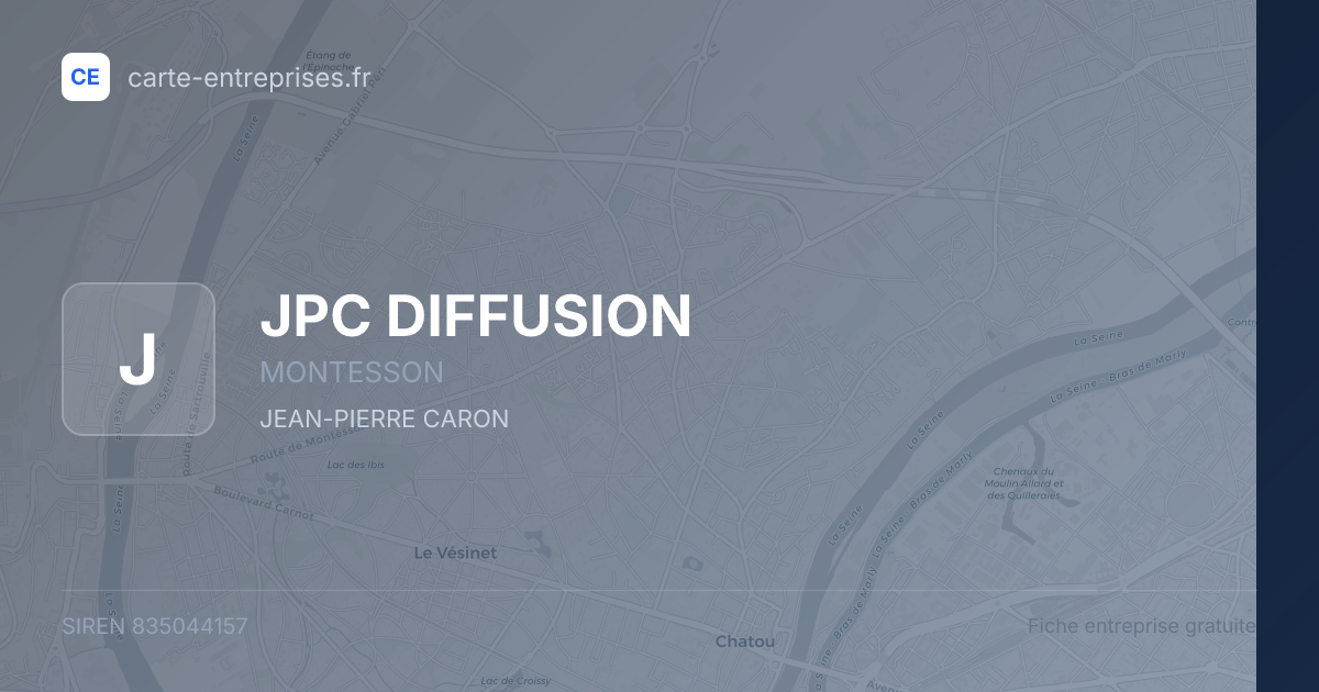 JPC DIFFUSION — 835044157 — fiche entreprise