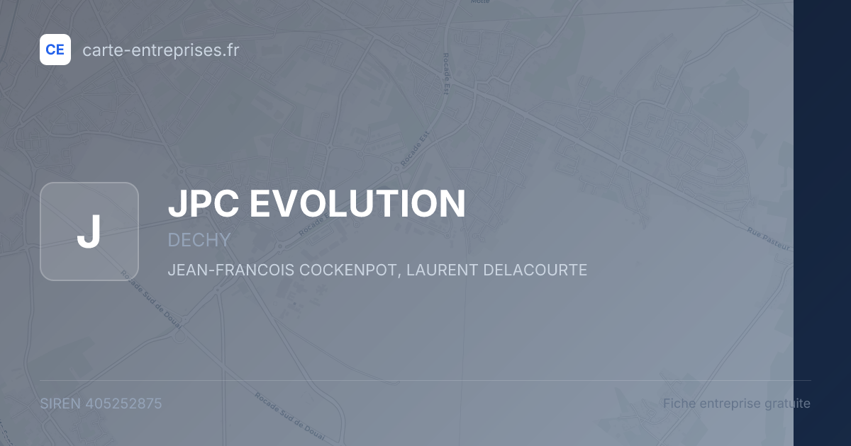 JPC EVOLUTION — 405252875 — fiche entreprise
