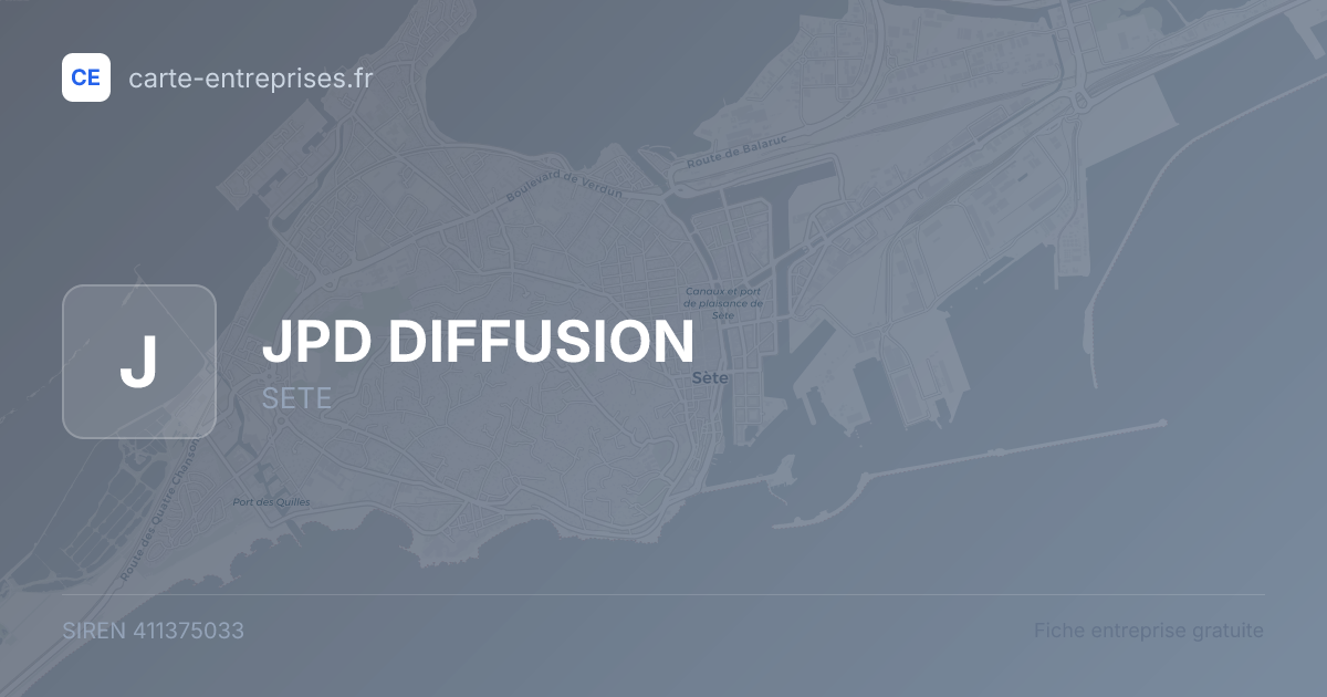 JPD DIFFUSION — 411375033 — fiche entreprise