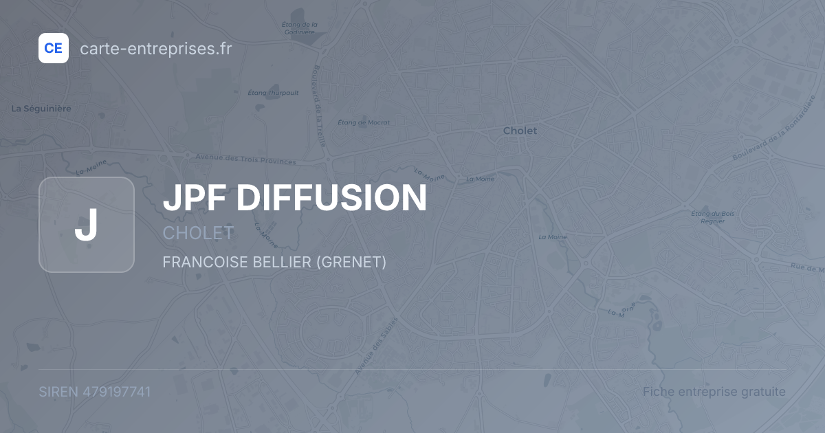 JPF DIFFUSION — 479197741 — fiche entreprise