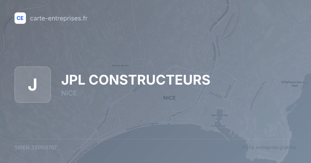 JPL CONSTRUCTEURS — 331169797 — fiche entreprise
