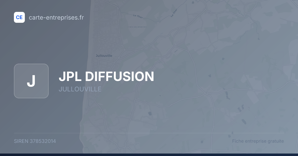 JPL DIFFUSION — 378532014 — fiche entreprise