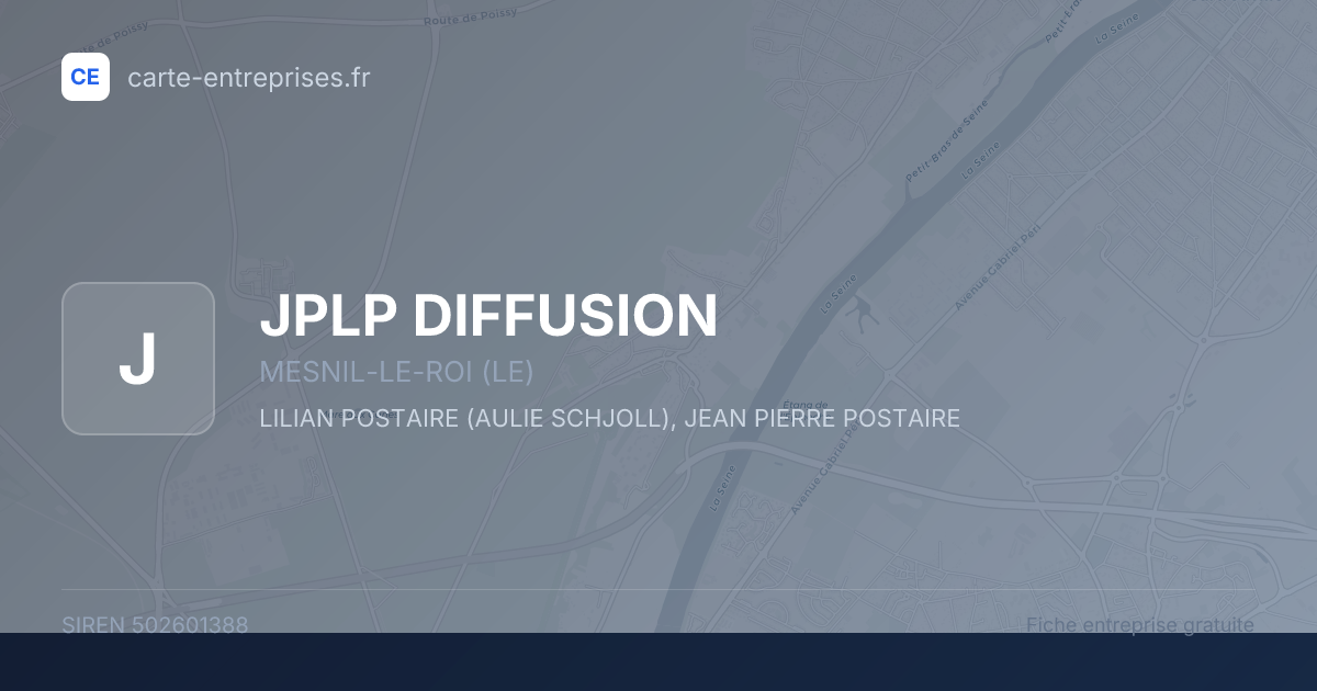 JPLP DIFFUSION — 502601388 — fiche entreprise