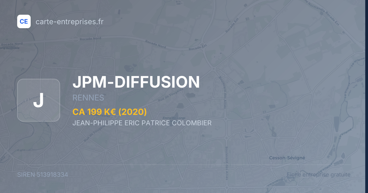 JPM-DIFFUSION — 513918334 — fiche entreprise