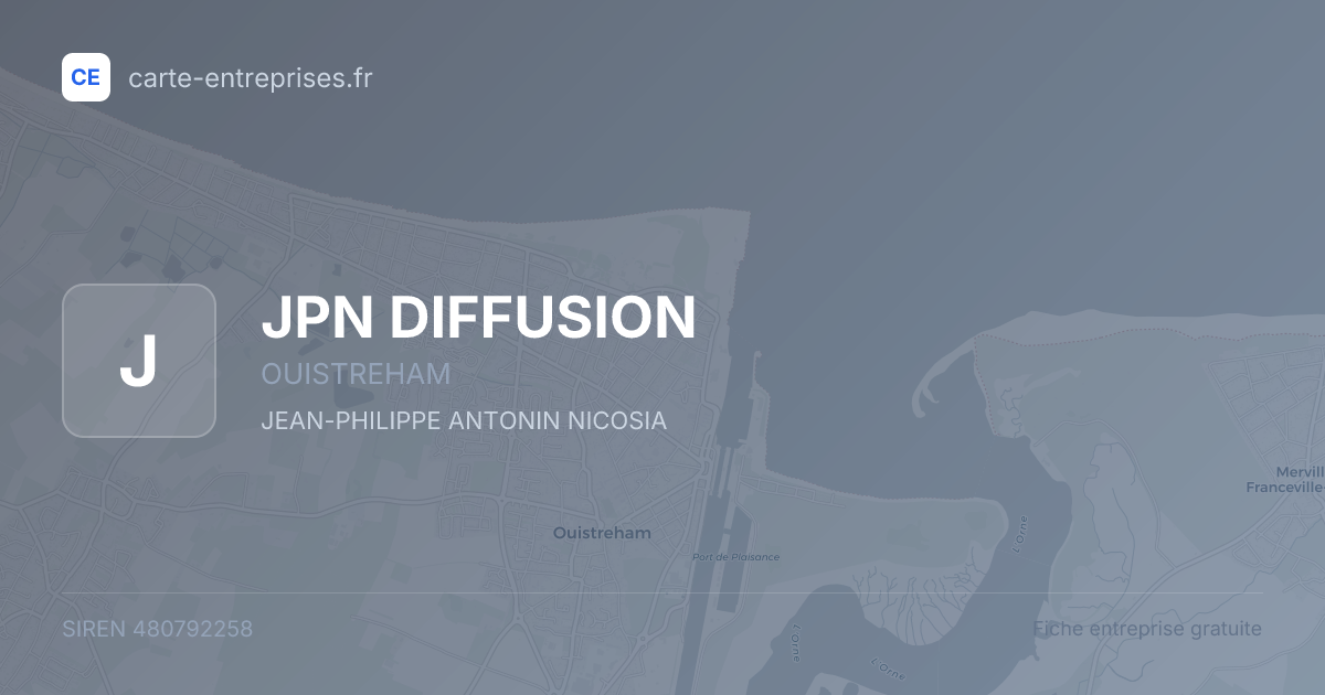 JPN DIFFUSION — 480792258 — fiche entreprise