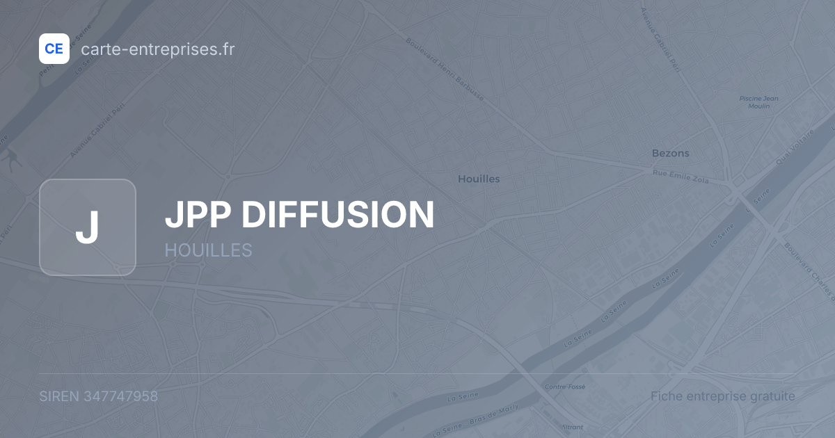 JPP DIFFUSION — 347747958 — fiche entreprise